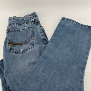 ARIAT M4 Low Rise Bootcut Jeans Western 32x34 Mens Blue Denim Pants Cowboy Rodeo